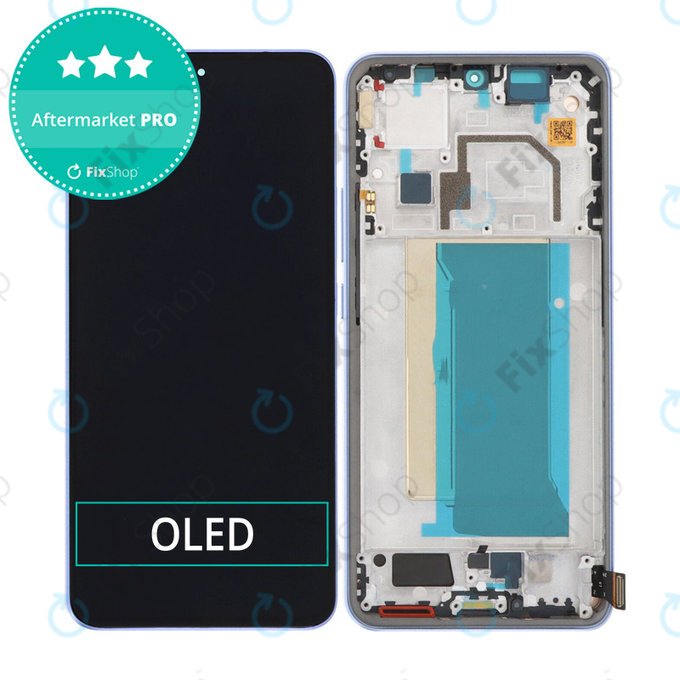 дисплей OLED за Xiaomi 13T 13T Pro, Тъчскрийн и рамка, Alpine Blue