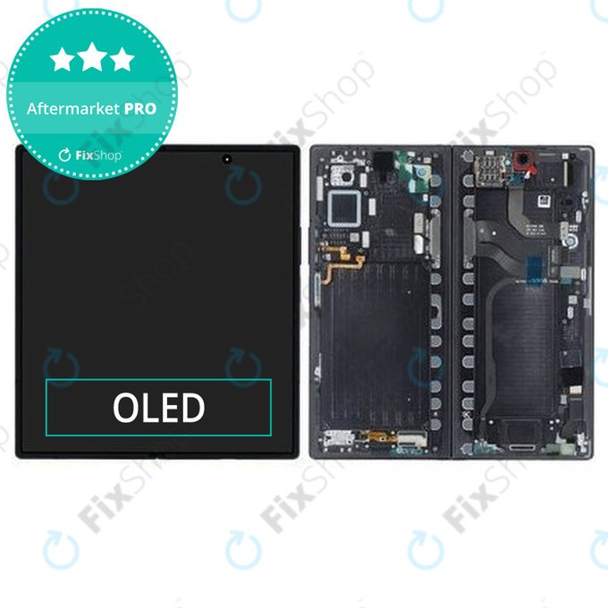 Дисплей OLED за Samsung Z Fold 7 F966B, Jetblack, Тъчскрийн с рамка