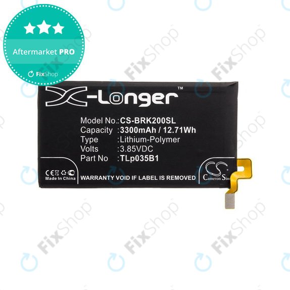 Батерия за Blackberry BBF 100, 3300mAh, Li-Pol, 3.85V, TLp035B1, HQ