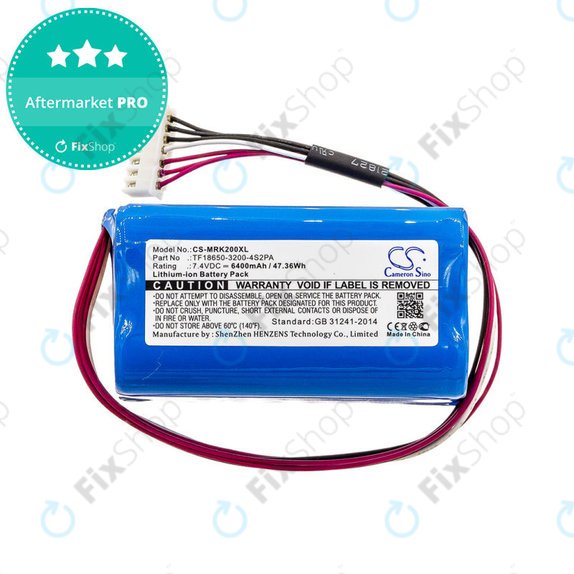 Батерия за Marshall Kilburn II, II V2, 6400mAh, Li-Ion, 7.4V, TF18650-3200-4S2PA, HQ