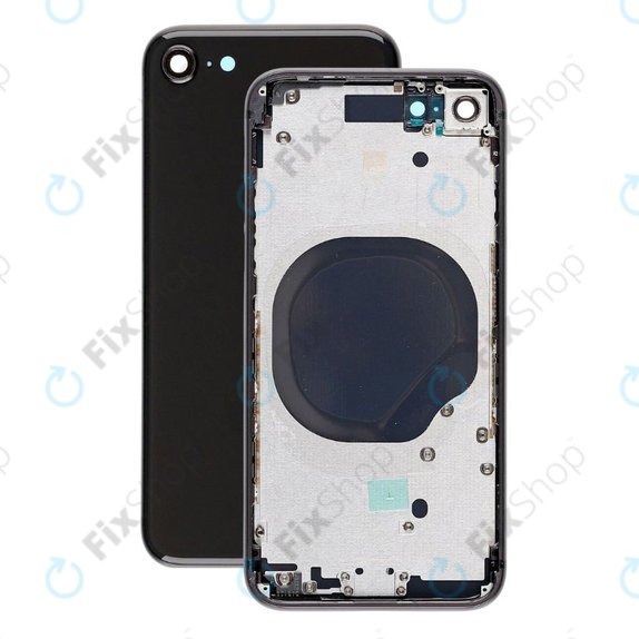 Заден калъф за iPhone SE (2nd Gen 2020), черен, Black