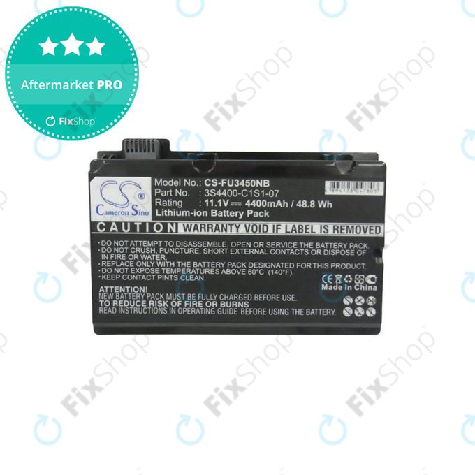 Батерия за Fujitsu Amilo Pi3450, Amilo Pi3525, Amilo Pi3540, 4400mAh, Li-Ion, 11.1V, 3S4400-C1S1-07, HQ