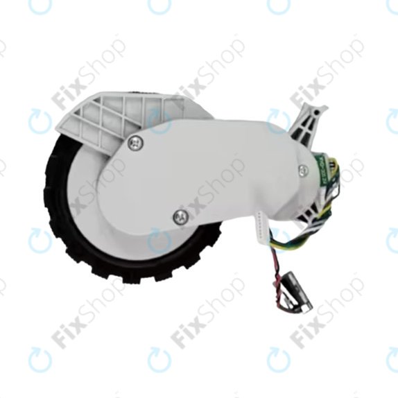 Колело с мотор дясно за Xiaomi Robot Vacuum X20, S10, Dreame X30, X20, X10 Pro, White, Бял