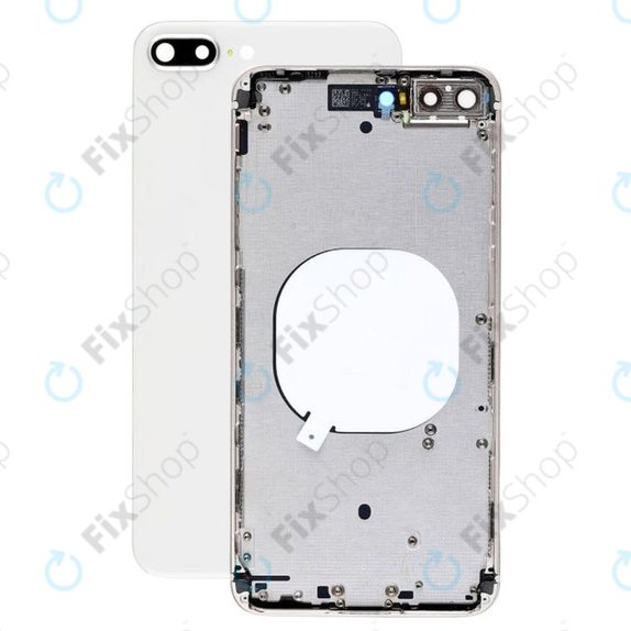 Заден калъф за iPhone 8 Plus, Сребро, Silver