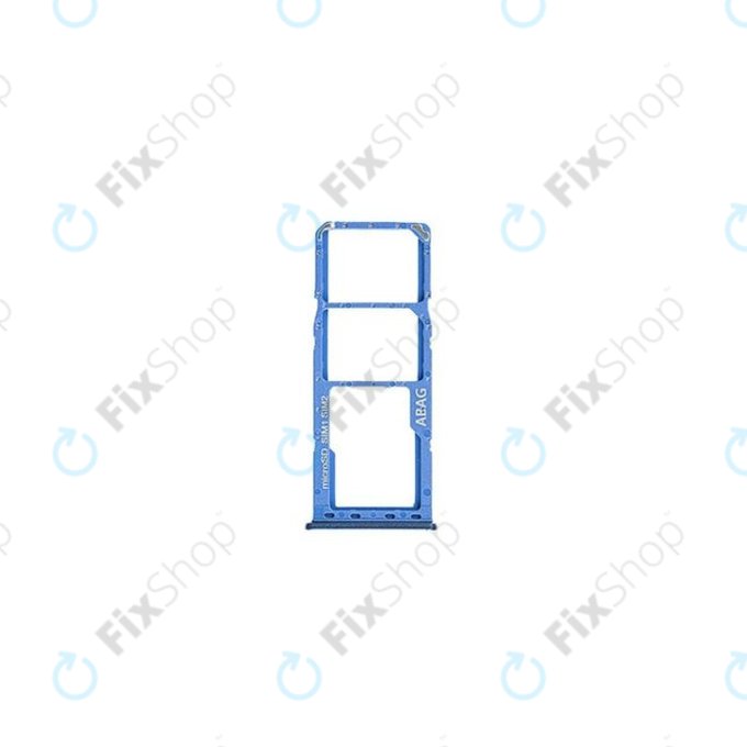 SIM/SD държач за Samsung A21s A217F, GH98-45392C, син, Blue, Genuine Service Pack