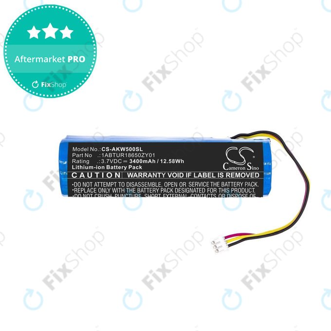 Батерия за Akai 5000 Solo, Ewi 5000, 3400mAh, Li-Ion, 3.7V, 1ABTUR18650ZY01, HQ