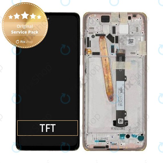 дисплей за Xiaomi Poco X3 Pro, Тъчскрийн и рамка, TFT, 560004J20S00, Metal Bronze, Genuine Service Pack