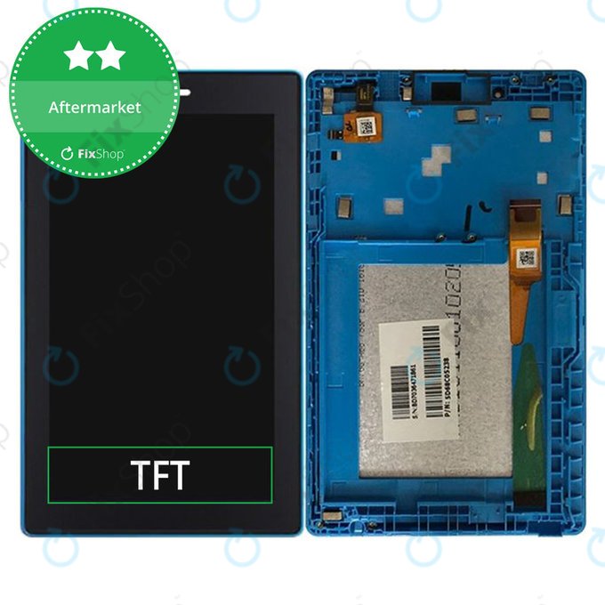 LCD дисплей за Lenovo TAB 3 TB3-710F, Тъчскрийн и рамка, син, Blue, TFT