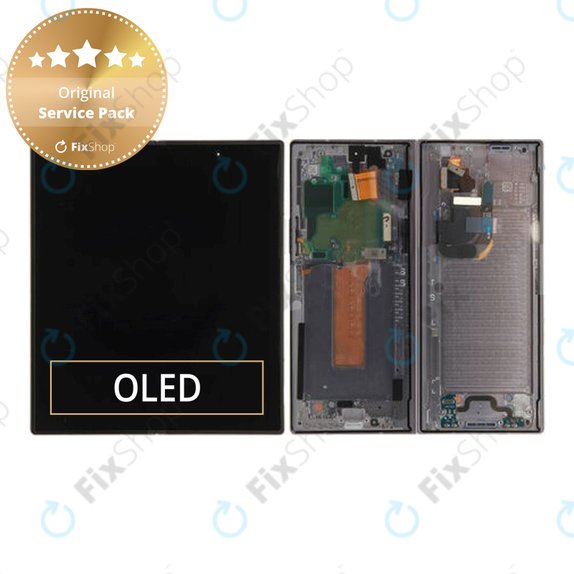 дисплей за Samsung Z Fold 6 F956B, Тъчскрийн и рамка, GH82-35042A, Silver Shadow, Genuine Service Pack