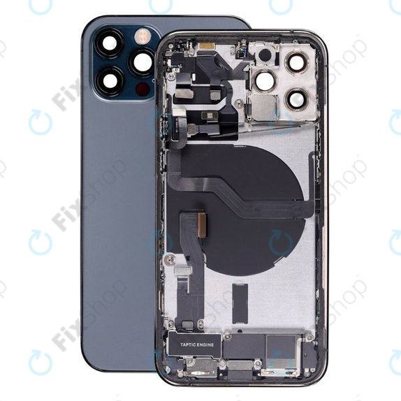 Заден калъф със малки части за iPhone 12 Pro, син, Blue