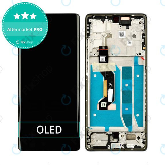 Дисплей OLED за Motorola Moto G85 5G XT2427-3, Cobalt Blue, Тъчскрийн с рамка