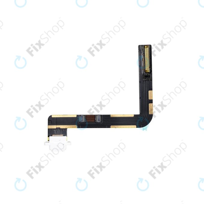 Конектор за зареждане c гъвкав кабел за Apple iPad (7th Gen 2019, 8th Gen 2020, 9th Gen 2021), бял, White