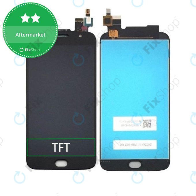 дисплей за Motorola Moto G5S Plus XT1805, Тъчскрийн без рамка, черен, Black, TFT