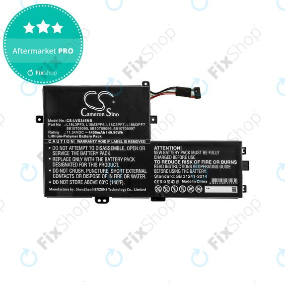 Батерия за Lenovo IdeaPad C340 14, 15, 4400mAh, Li-Pol, 11.34V, 5B10T09095, HQ