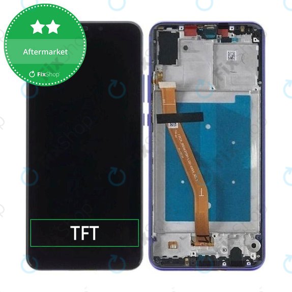 дисплей за Huawei Nova 3, Тъчскрийн и рамка, Iris Purple, TFT