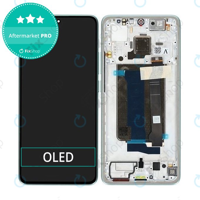 Дисплей OLED за Xiaomi Poco X7 Pro, Green, Тъчскрийн с рамка