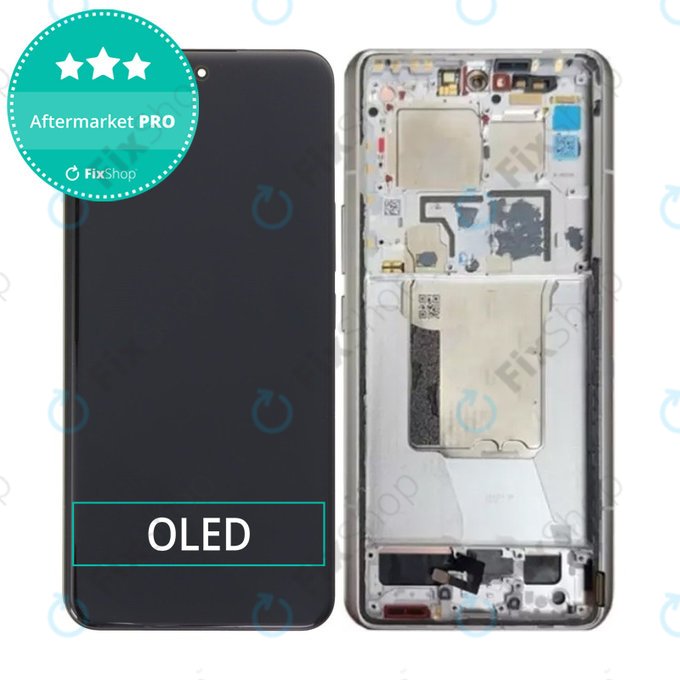 Дисплей OLED за Xiaomi 14 Ultra, White, Тъчскрийн с рамка