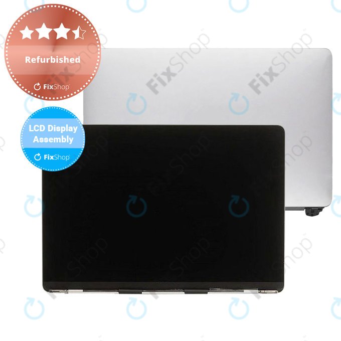 LCD дисплей за MacBook Pro 13" A2338 (2020), предно стъкло, корпус, Сребрист, Refurbished