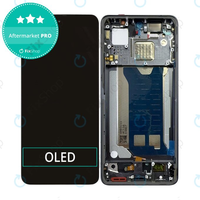 Дисплей OLED за Xiaomi Poco F7 Pro, Black, Тъчскрийн с рамка