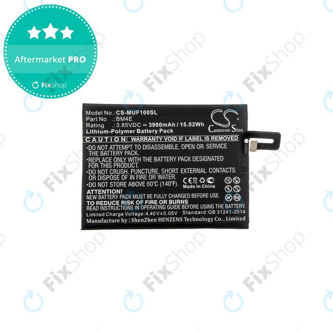 Батерия за Pocophone M1805e10a, Pocophone Poco F1, 3900mAh, Li-Pol, 3.85 V, BM4E, HQ