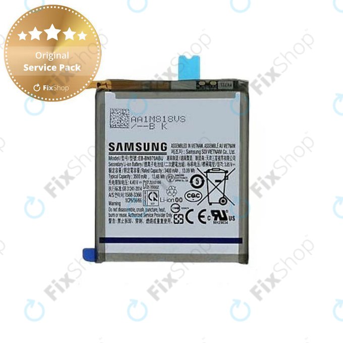 Батерия за Samsung Note 10 N970F, EB-BN970ABU, 3500mAh, GH82-20813A, Genuine Service Pack