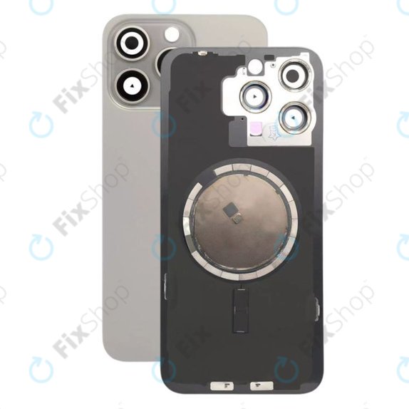 задния капак с обектив на камерата за iPhone 15 Pro Max, Natural Titanium