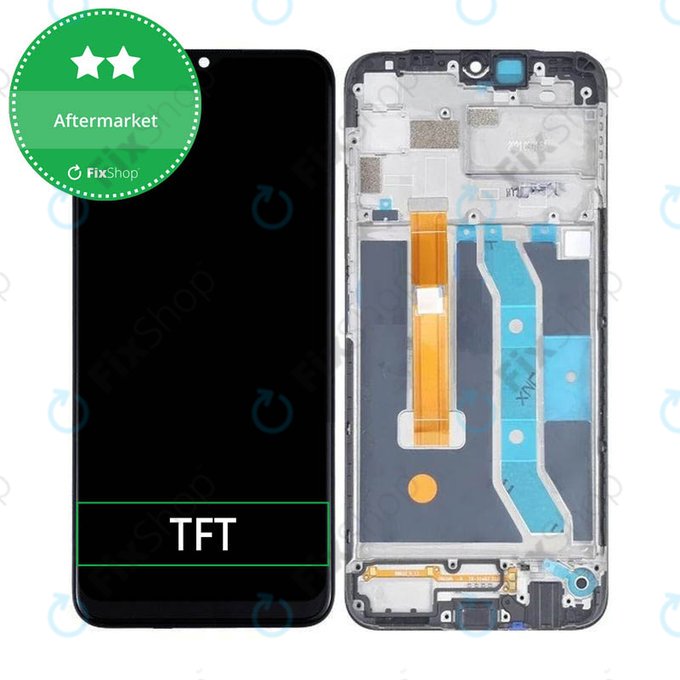 дисплей за Realme C25Y RMX3265 RMX3268, Тъчскрийн и рамка, TFT