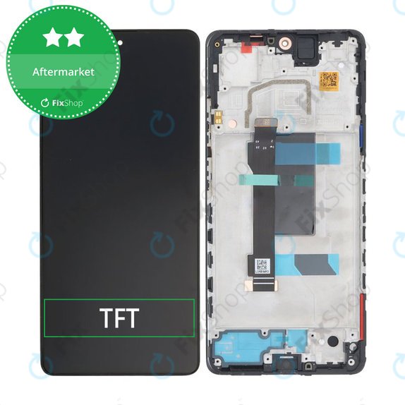 дисплей за Xiaomi Poco X5 Pro, Тъчскрийн и рамка, Astral Black, TFT