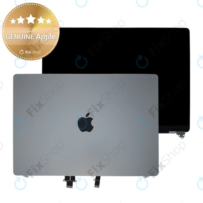 LCD дисплей за MacBook Pro 16", A3403 (2024), с предно стъкло и капак, Silver, 661-42323, Genuine Apple
