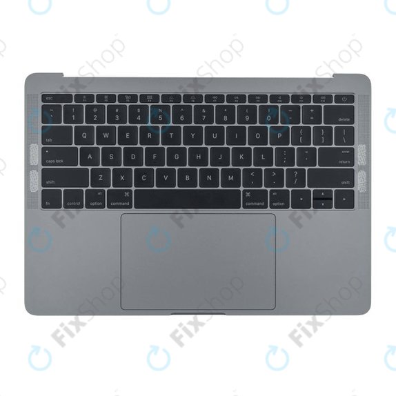 Горна рамка с клавиатура, микрофон, тъчпад и говорители за MacBook Pro 13" A1708 (късна 2016 – средата на 2017), US, Space Gray