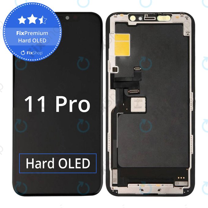 Дисплей Hard OLED за iPhone 11 Pro, Тъчскрийн с рамка, FixPremium