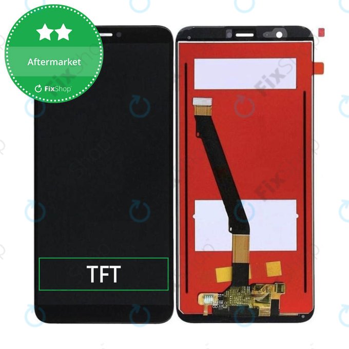 дисплей за Huawei P Smart FIG-L31, Тъчскрийн без рамка, черен, Black, TFT