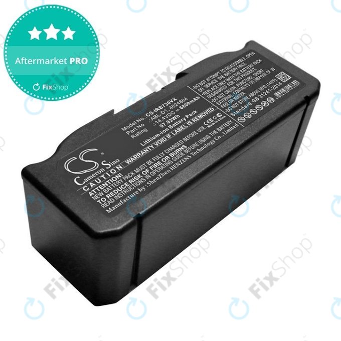 Батерия за iRobot Roomba e-series, i-series, ABL-D1, 4624864, ABL-D2, Li-Ion 14.4V 6800mAh, HQ