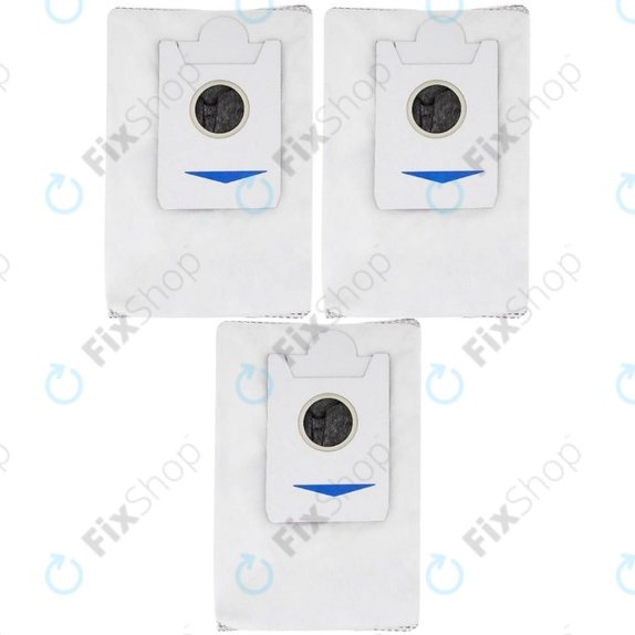 Торбичка за прах, 3 бр., Активен въглен за Ecovacs Deebot X2-series, X5-series