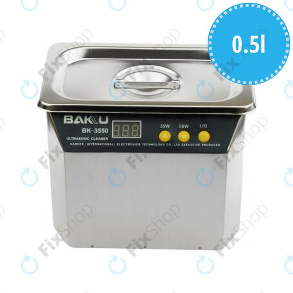 Ултразвуков почистващ уред, неръждаема стомана, 0.5L, Baku BK-3550