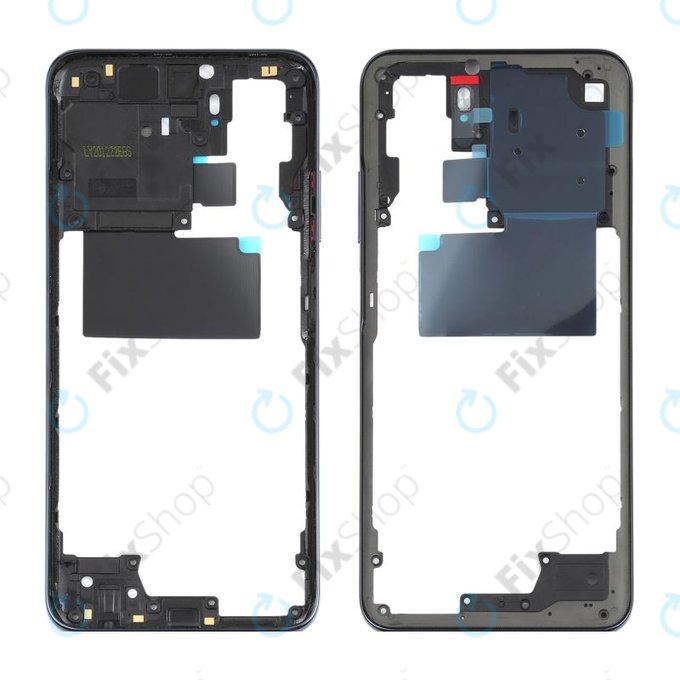 Средна рамка за Xiaomi Redmi Note 10, Onyx Grey