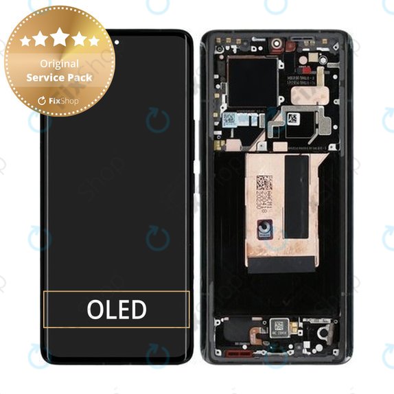Дисплей за Xiaomi 13 Ultra, Black, Тъчскрийн с рамка, 56000600M100 Genuine Service Pack