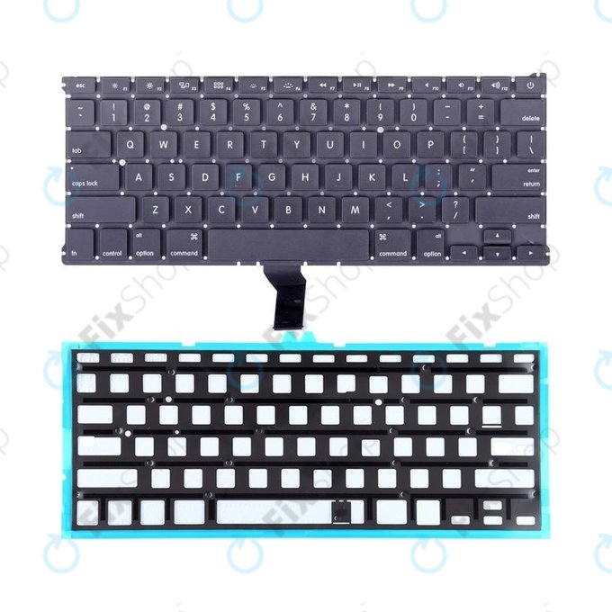 Клавиатура с подсветка за MacBook Air 13" A1369 (средата на 2011), A1466 (средата на 2012 – средата на 2017), US