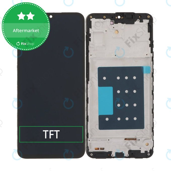 Дисплей за Samsung A17 A176B, Black, Тъчскрийн с рамка, TFT