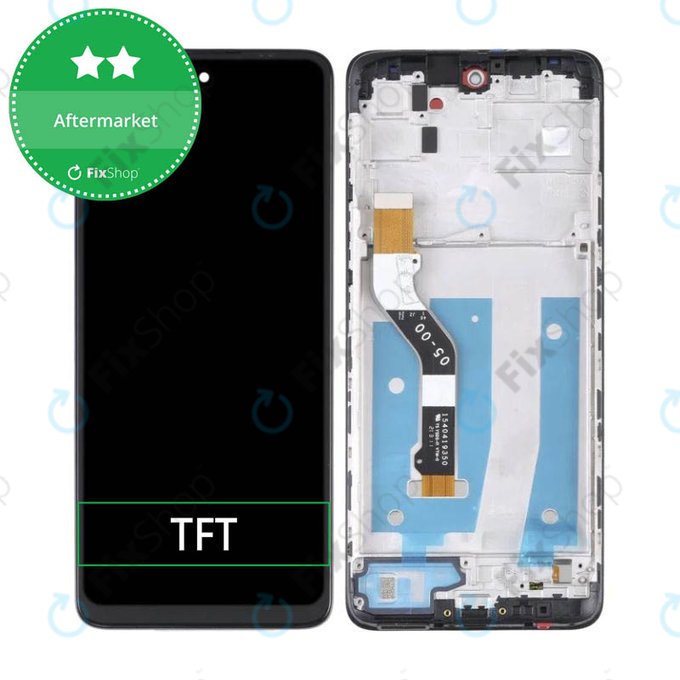 дисплей за Motorola Moto G60s XT2133, Тъчскрийн и рамка, черен, Black, TFT