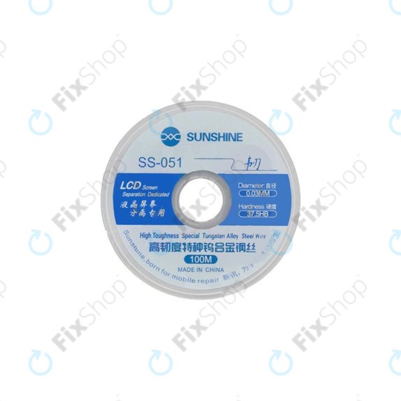 Тел за разделяне на LCD дисплеи, 0.03mm x 100m, Sunshine SS-051