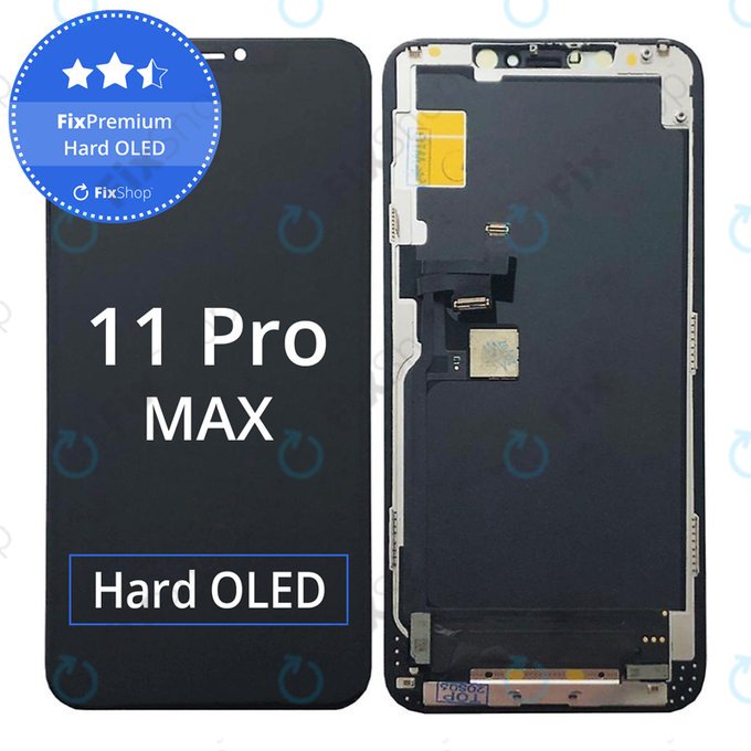 Дисплей Hard OLED за iPhone 11 Pro Max, Тъчскрийн с рамка, FixPremium