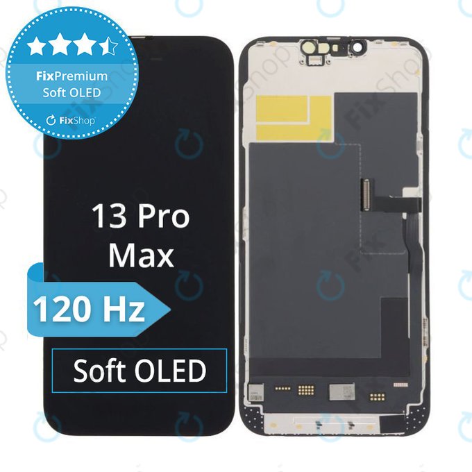 Дисплей Soft OLED за iPhone 13 Pro Max, Тъчскрийн с рамка, DIAGNOSTIC