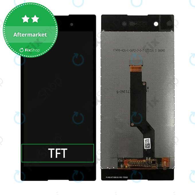 дисплей за Sony Xperia XA1, Тъчскрийн без рамка, черен, Black, TFT