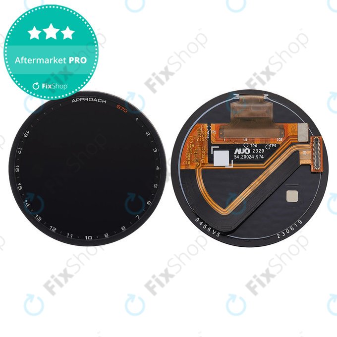 OLED дисплей + тъч стъкло без рамка (Black) за Garmin Approach S70 47mm