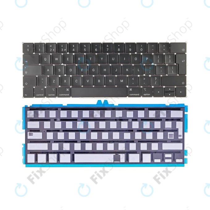 Клавиатура с подсветка за MacBook Pro 13" A1989 (2018 – 2019), MacBook Pro 15" A1990 (2018), UK/EU