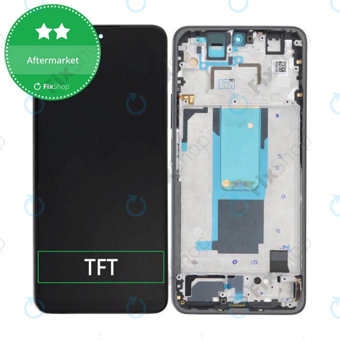 дисплей за Xiaomi Redmi Note 11 Pro+ 5G 21091116UG, Тъчскрийн и рамка, Mysterious Black, TFT
