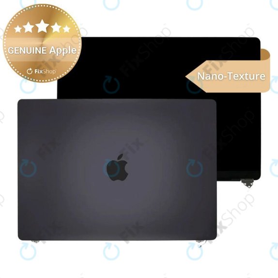 LCD дисплей за MacBook Pro 16", A3403 (2024), с предно стъкло и капак, Nano-Texture, Space Black, 661-42326, Genuine Apple