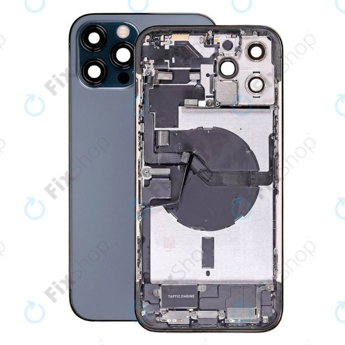 Заден калъф със малки части за iPhone 12 Pro Max, син, Blue