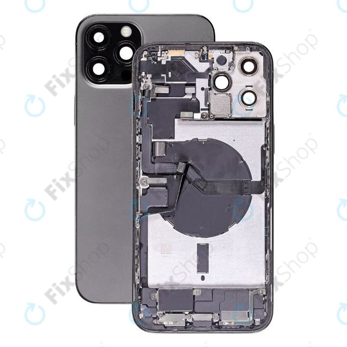Заден калъф със малки части за iPhone 12 Pro Max, Graphite